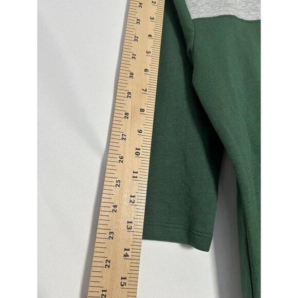 Milwaukee Bucks Women's 3/4 Sleeve Green & Gray New Era Shirt Small - Picture 7 of 12